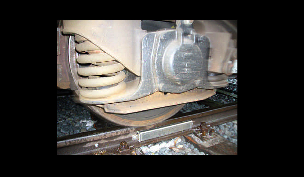 Kilomatic Gleiswaage Dynamische UEberlade Kontrollwaage 02 Justage
